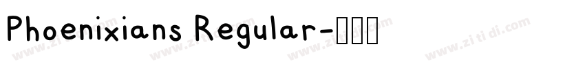 Phoenixians Regular字体转换